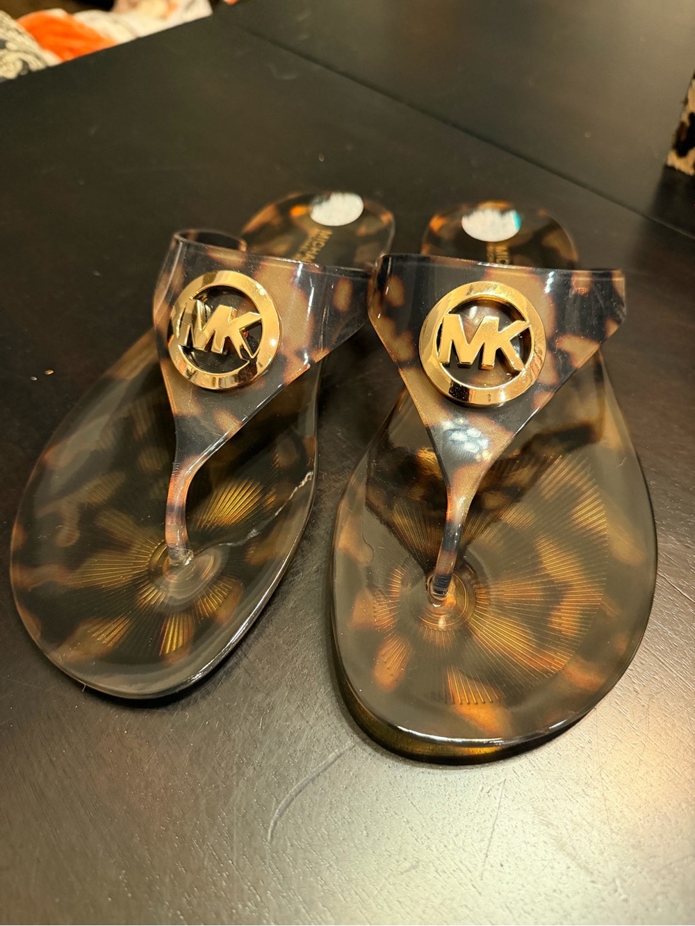 Michael Kors Women’s Logo Jelly Sandals - Brown